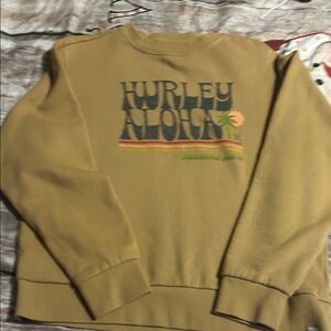 Hurley Tan Graphic Sweatshirt, like new, women’s XS